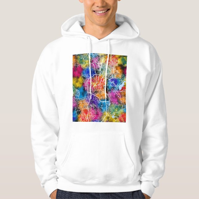 Sudadera Mapa de la ciudad de Jos Nigeria (Anverso)