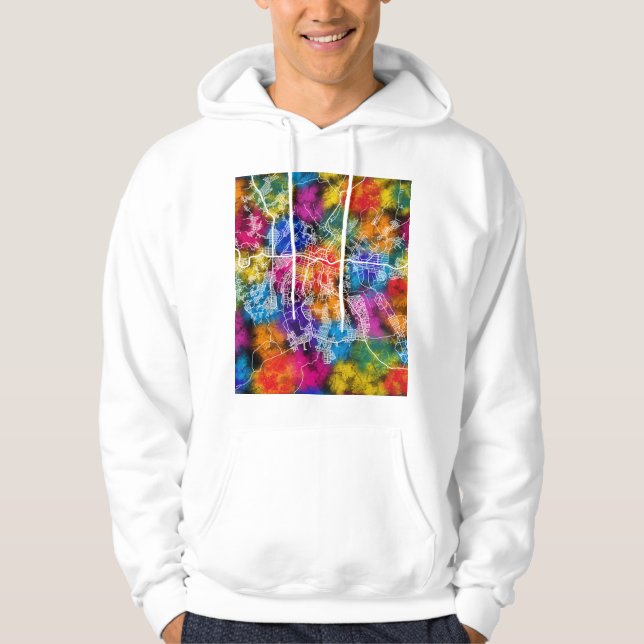 Sudadera Mapa de la ciudad de Kananga República Democrática (Anverso)