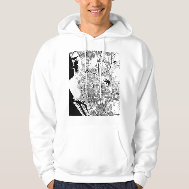 Sudadera Mapa de la ciudad de Kaohsiung Taiwán (Anverso)