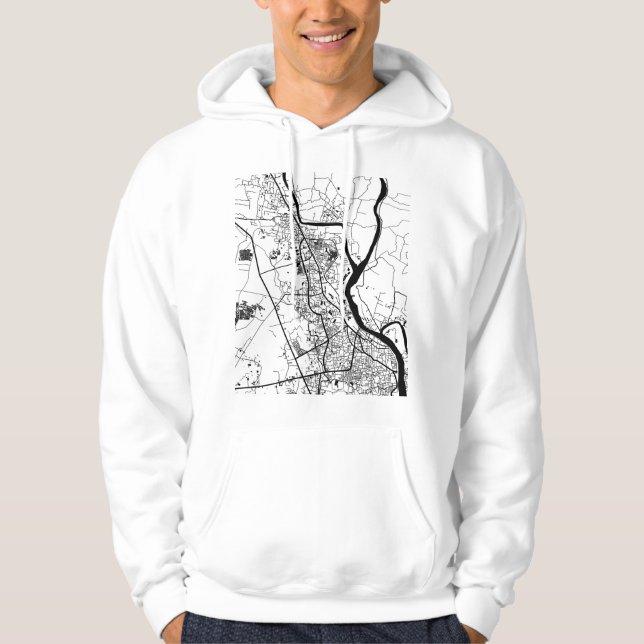 Sudadera Mapa de la ciudad de Khulna Bangladesh (Anverso)