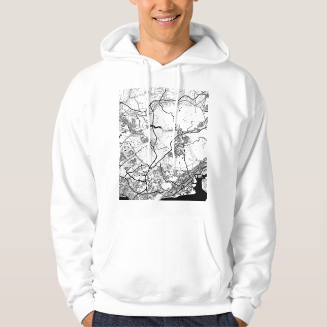 Sudadera Mapa de la ciudad de Kobe Japón (Anverso)