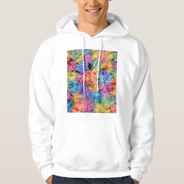 Sudadera Mapa de la ciudad de Kumasi Ghana (Anverso)