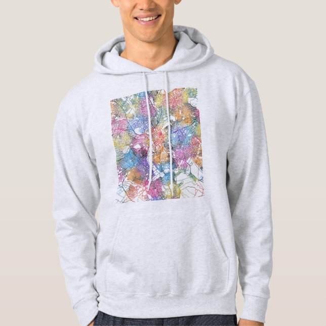 Sudadera Mapa de la ciudad de Lubumbashi RD Congo (Anverso)