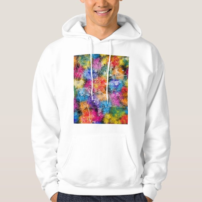 Sudadera Mapa de la ciudad de Lusaka Zambia (Anverso)
