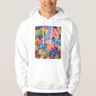 Sudadera Mapa de la ciudad de Madrid España