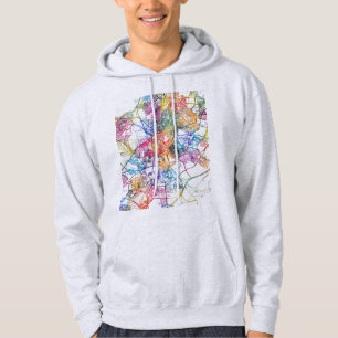 Sudadera Mapa de la ciudad de Madrid España