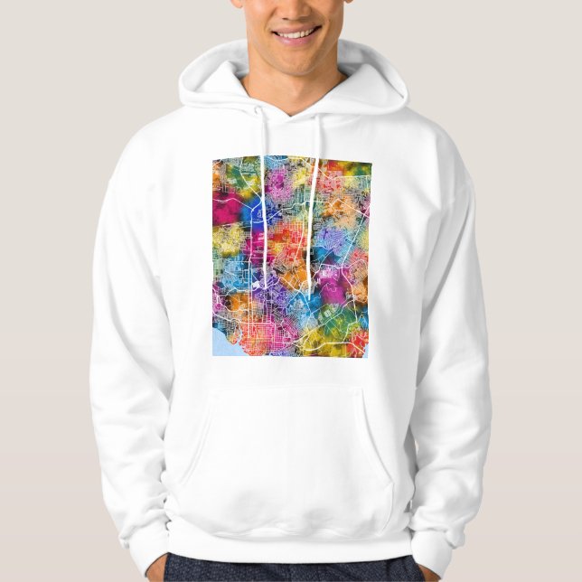 Sudadera Mapa de la ciudad de Manaus Brasil (Anverso)