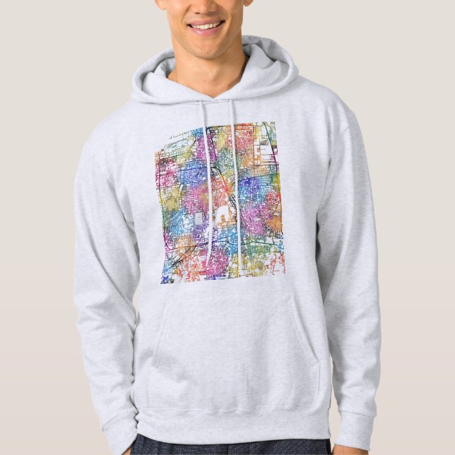 Sudadera Mapa de la ciudad de Medan Indonesia (Anverso)