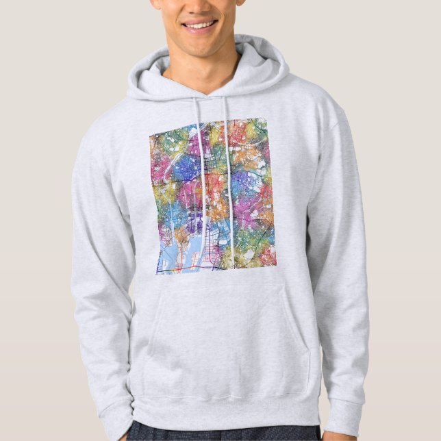 Sudadera Mapa de la ciudad de Nagoya Japón (Anverso)
