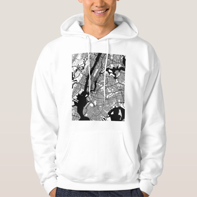 Sudadera Mapa de la ciudad de Nueva York Nueva York (Anverso)