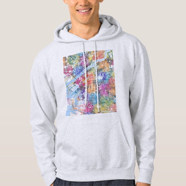 Sudadera Mapa de la ciudad de Osaka Japón (Anverso)