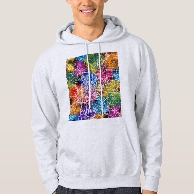 Sudadera Mapa de la ciudad de Pekín, China (Anverso)