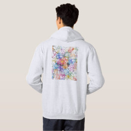 Sudadera Mapa de la ciudad de Pekín, China