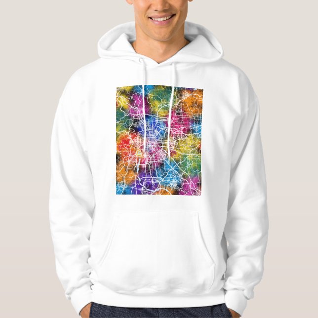 Sudadera Mapa de la ciudad de Pekín China (Anverso)