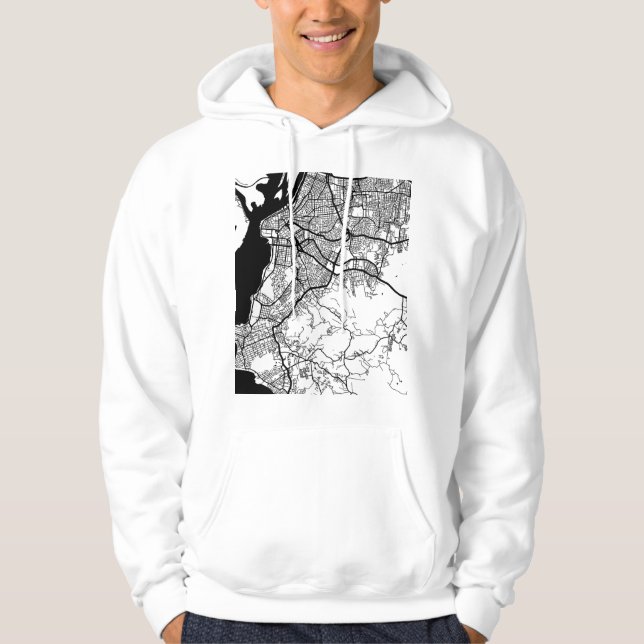 Sudadera Mapa de la ciudad de Porto Alegre Brasil (Anverso)
