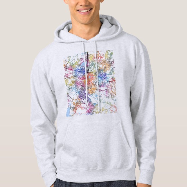 Sudadera Mapa de la ciudad de Ranchi Jharkhand (Anverso)