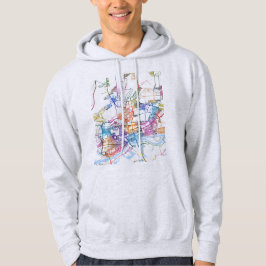 Sudadera Mapa de la ciudad de Rostov del Don Rusia