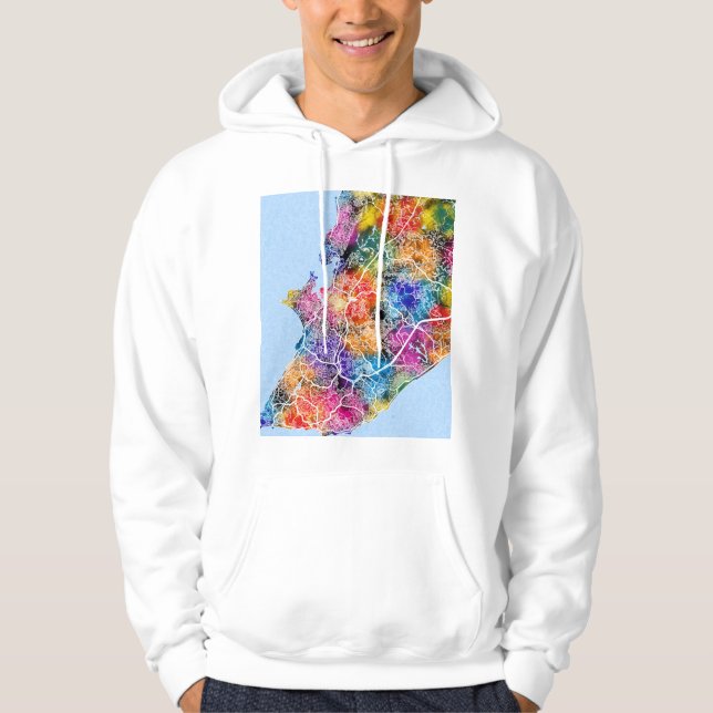 Sudadera Mapa de la ciudad de Salvador Brasil (Anverso)