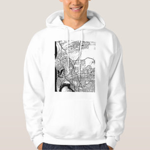 Sudadera Mapa de la ciudad de San Diego EE. UU.