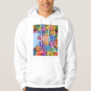 Sudadera Mapa de la ciudad de San Petersburgo Rusia