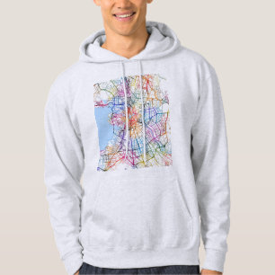 Sudadera Mapa de la ciudad de San Petersburgo Rusia
