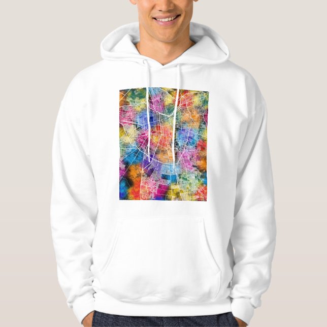Sudadera Mapa de la ciudad de Santiago de Chile (Anverso)