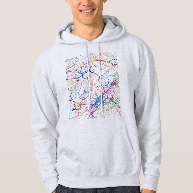 Sudadera Mapa de la ciudad de Shangrao China (Anverso)