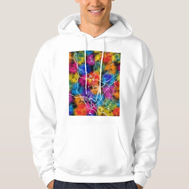 Sudadera Mapa de la ciudad de Shaoguan China (Anverso)