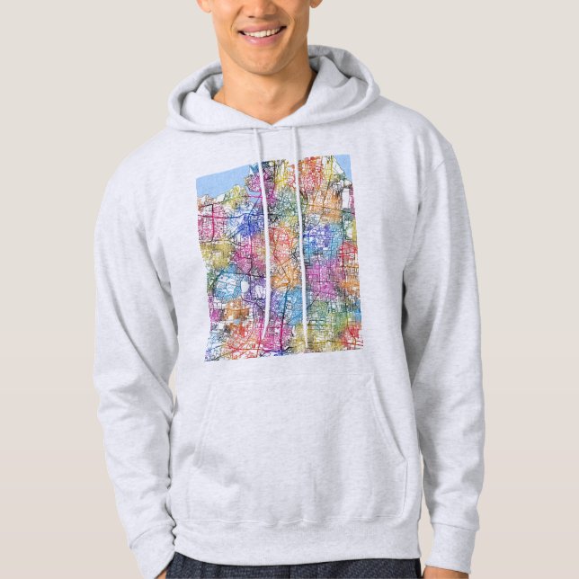 Sudadera Mapa de la ciudad de Surabaya Indonesia (Anverso)