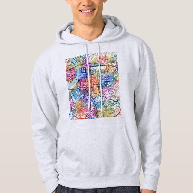 Sudadera Mapa de la ciudad de Taipei, Taiwán (Anverso)