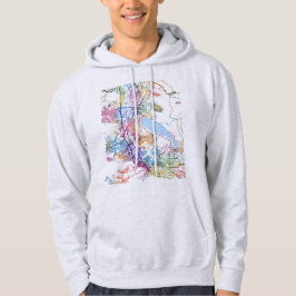 Sudadera Mapa de la ciudad de Tbilisi Georgia