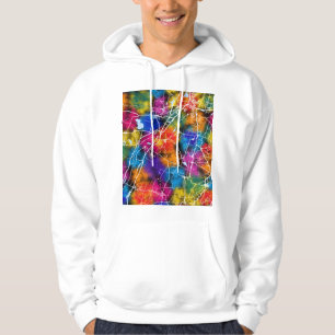 Sudadera Mapa de la ciudad de Theni Tamil Nadu