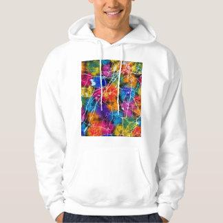 Sudadera Mapa de la ciudad de Theni Tamil Nadu