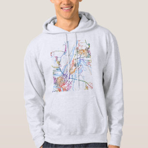 Sudadera Mapa de la ciudad de Ufa Rusia