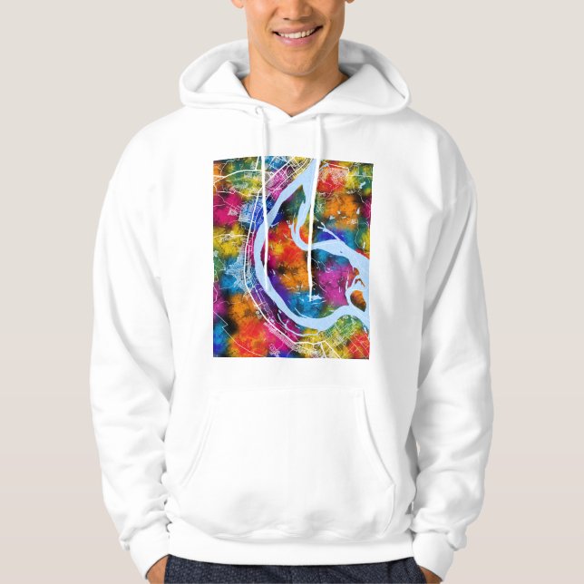 Sudadera Mapa de la ciudad de Volgograd Rusia (Anverso)