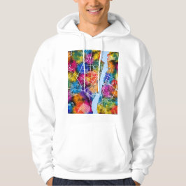 Sudadera Mapa de la ciudad de Voronezh Rusia