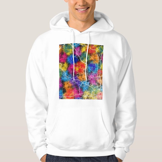 Sudadera Mapa de la ciudad de Xianyang China (Anverso)