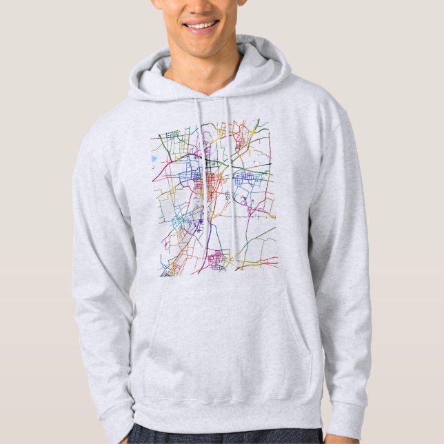 Sudadera Mapa de la ciudad de Xinxiang China (Anverso)