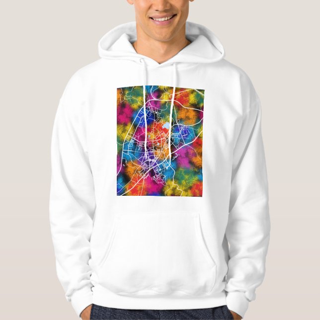 Sudadera Mapa de la ciudad de Yunfu China (Anverso)