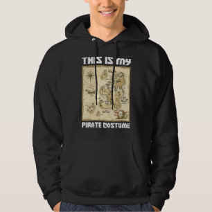 Sudadera Mapa de la Isla Pirata Aventura en el Mar Ésta Es 