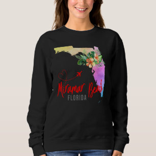 Sudadera Mapa de la playa de Miramar que coincide con unas