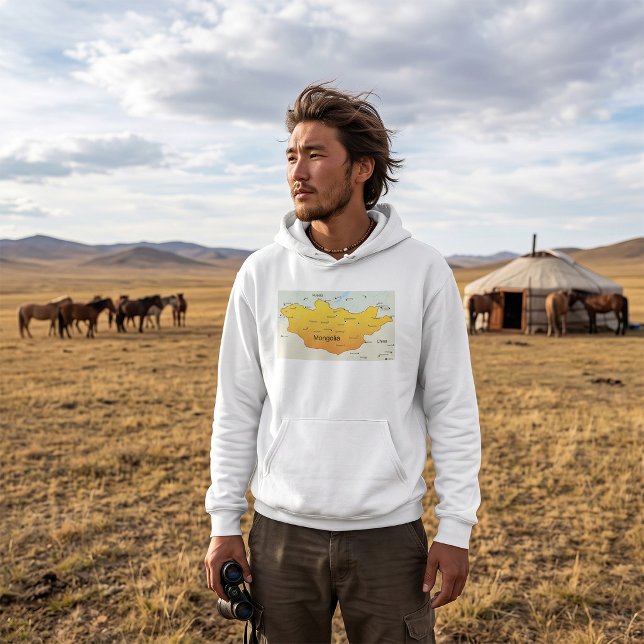 Sudadera Mapa de Mongolia (Subido por el creador)