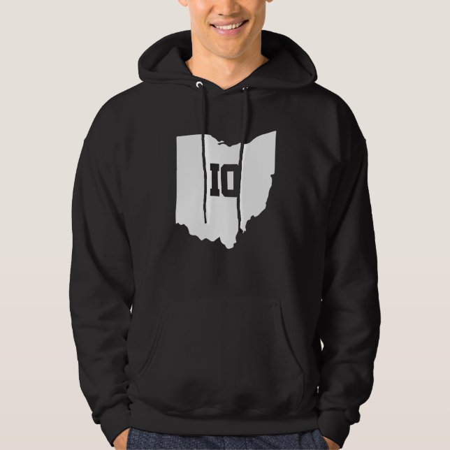 Sudadera Mapa de Ohio que coincide Pareja Boda de Estado de (Anverso)