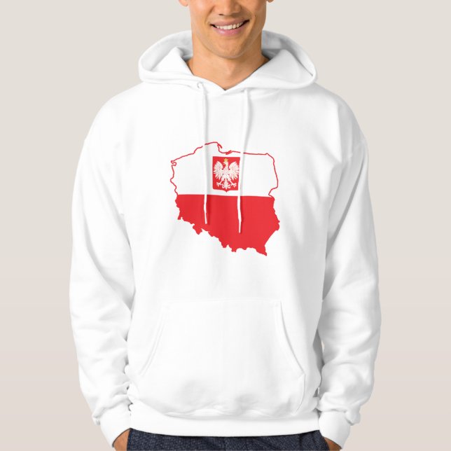 Sudadera Mapa De Polonia En Colores Polacos (Anverso)