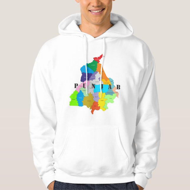 Sudadera Mapa de Punjab (Anverso)