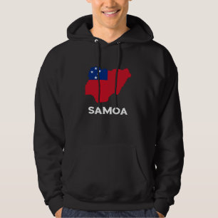 Sudadera Mapa de Samoa Orgullo samoano Bandera samoana Raíc
