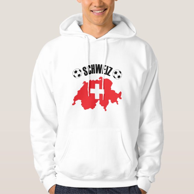 Sudadera Mapa de Schweiz Fussball Suiza (Anverso)