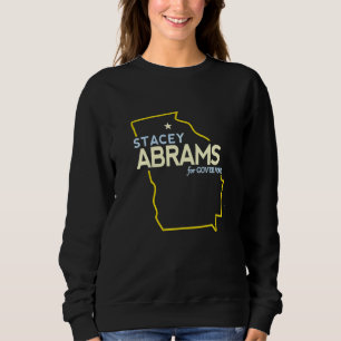 Sudadera Mapa de Stacey Abrams de la carrera para gobernado