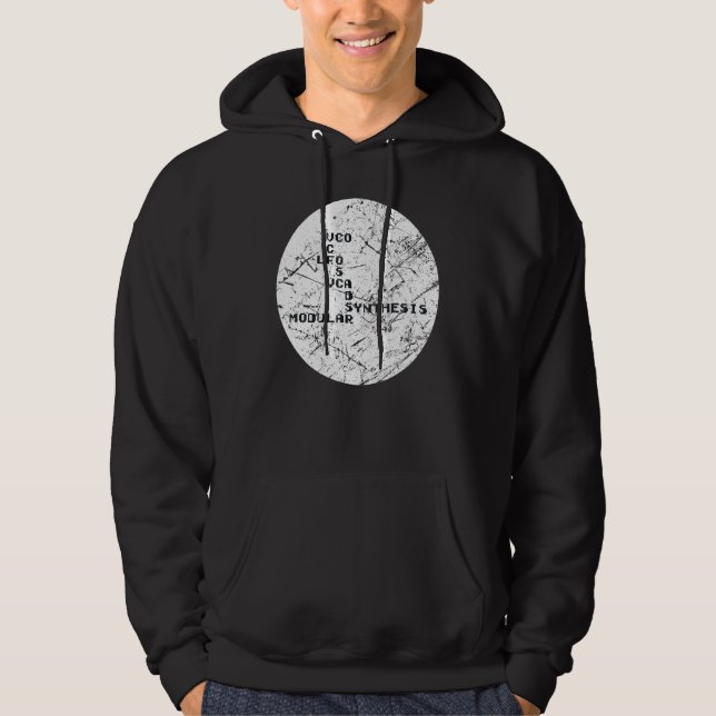 Sudadera Mapa de Techno del Sintetizador (Anverso)