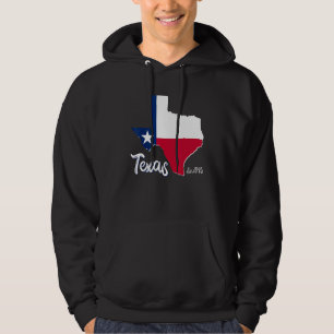 Sudadera Mapa De Texas Bandera Estatal De Estados Unidos Ho